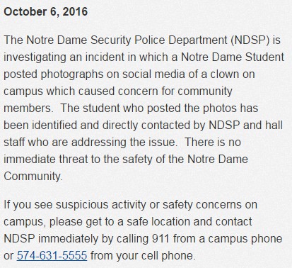 (Photo supplied/Notre Dame Police Department)