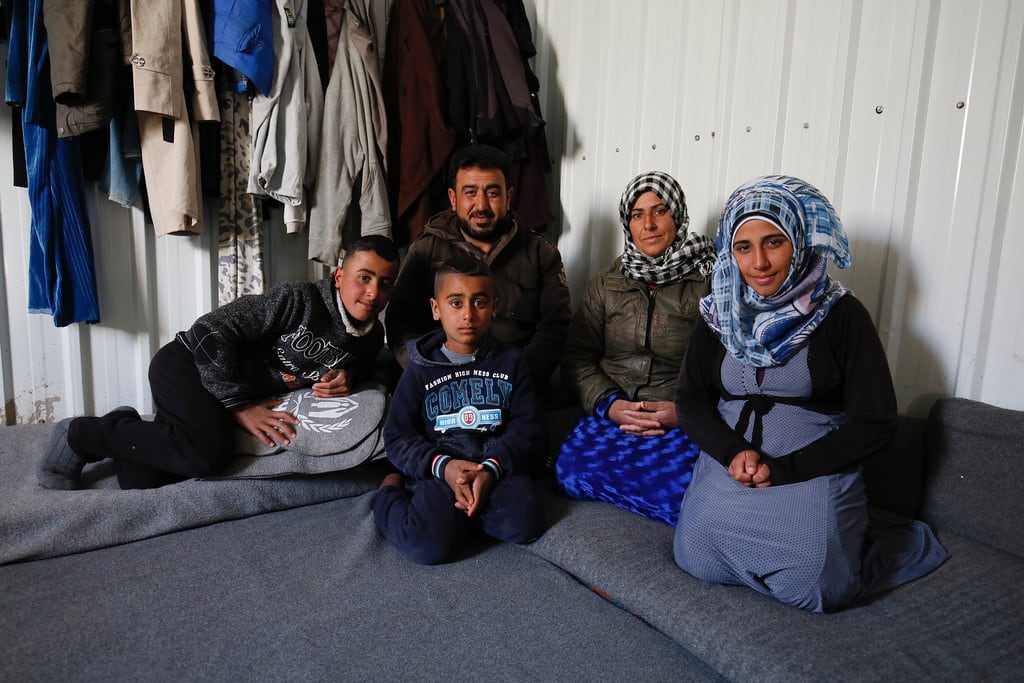 Large Syrian Family In Living Room
