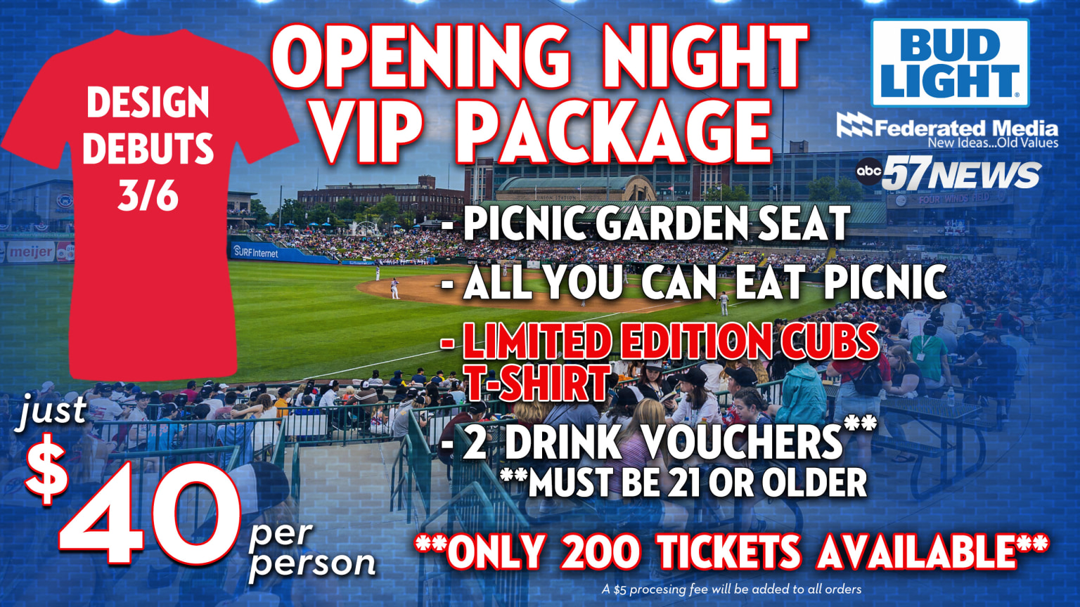 Opening Night VIP Ticket Package on Sale March 6